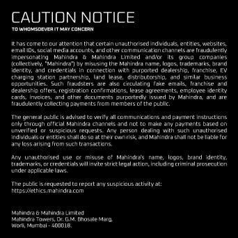 Caution Notice