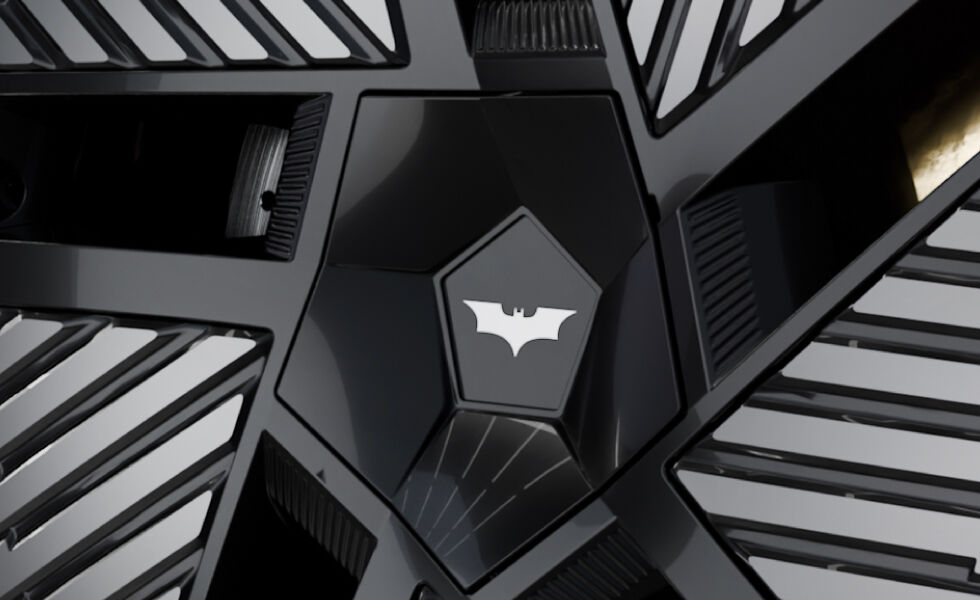 &lsquo;Batman Edition&rsquo; signature sticker on rear door cladding