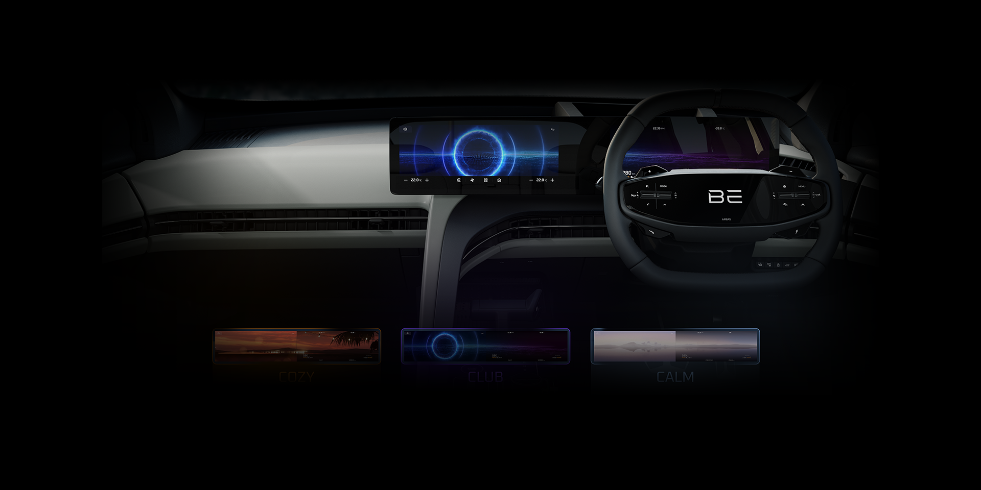 BE 6 comes with various display modes to match with your mood