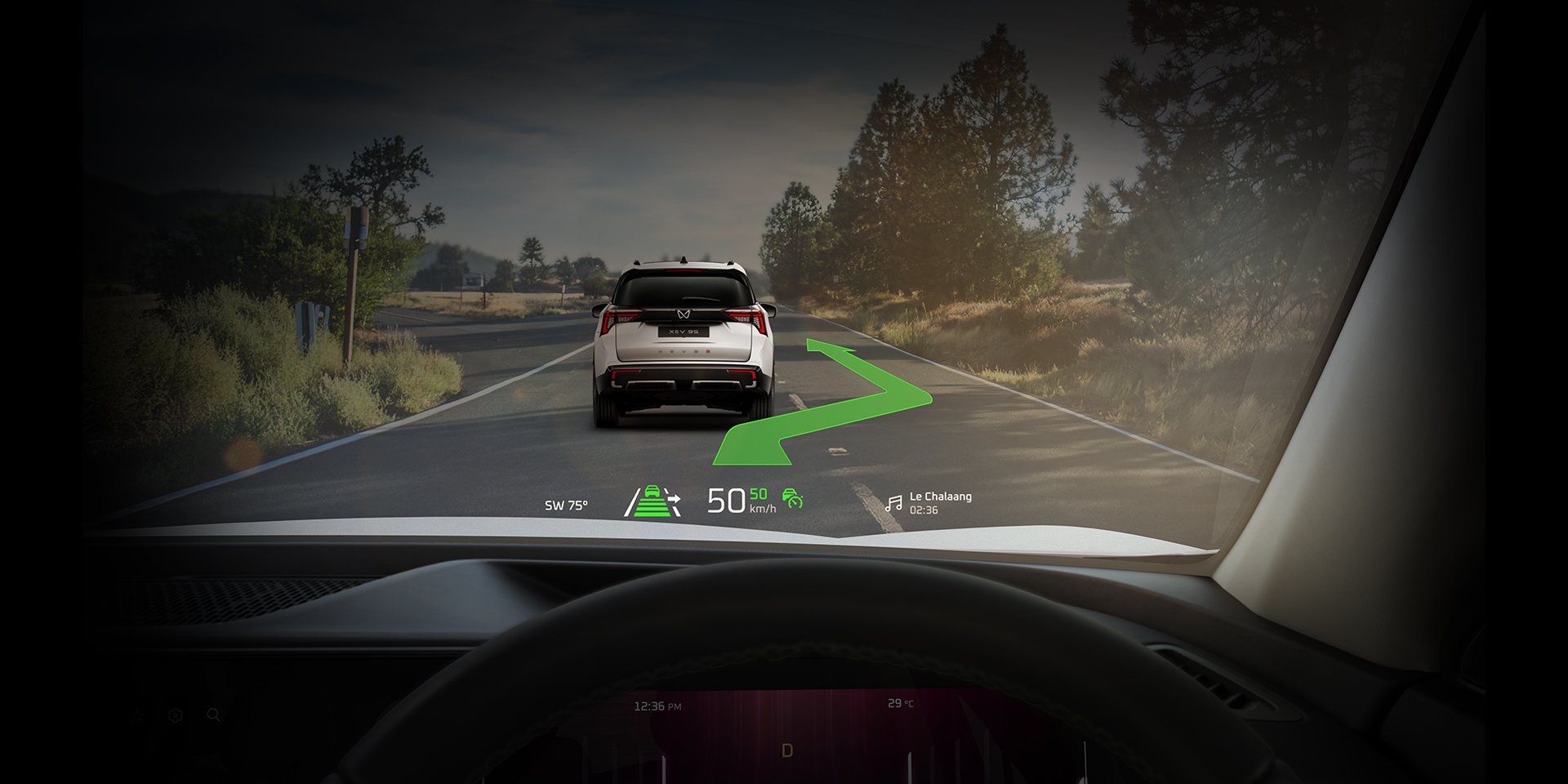 XEV 9e comes with VisionX an AR Heads-Up Display