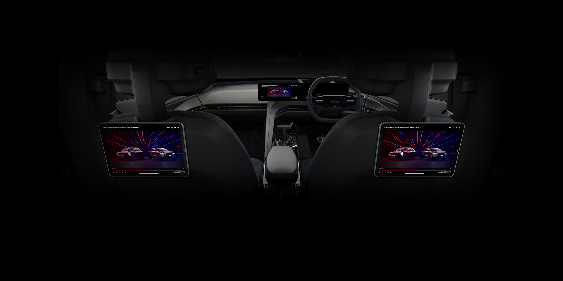 In BE 6, experience seamless connectivity across your devices and in-car screens