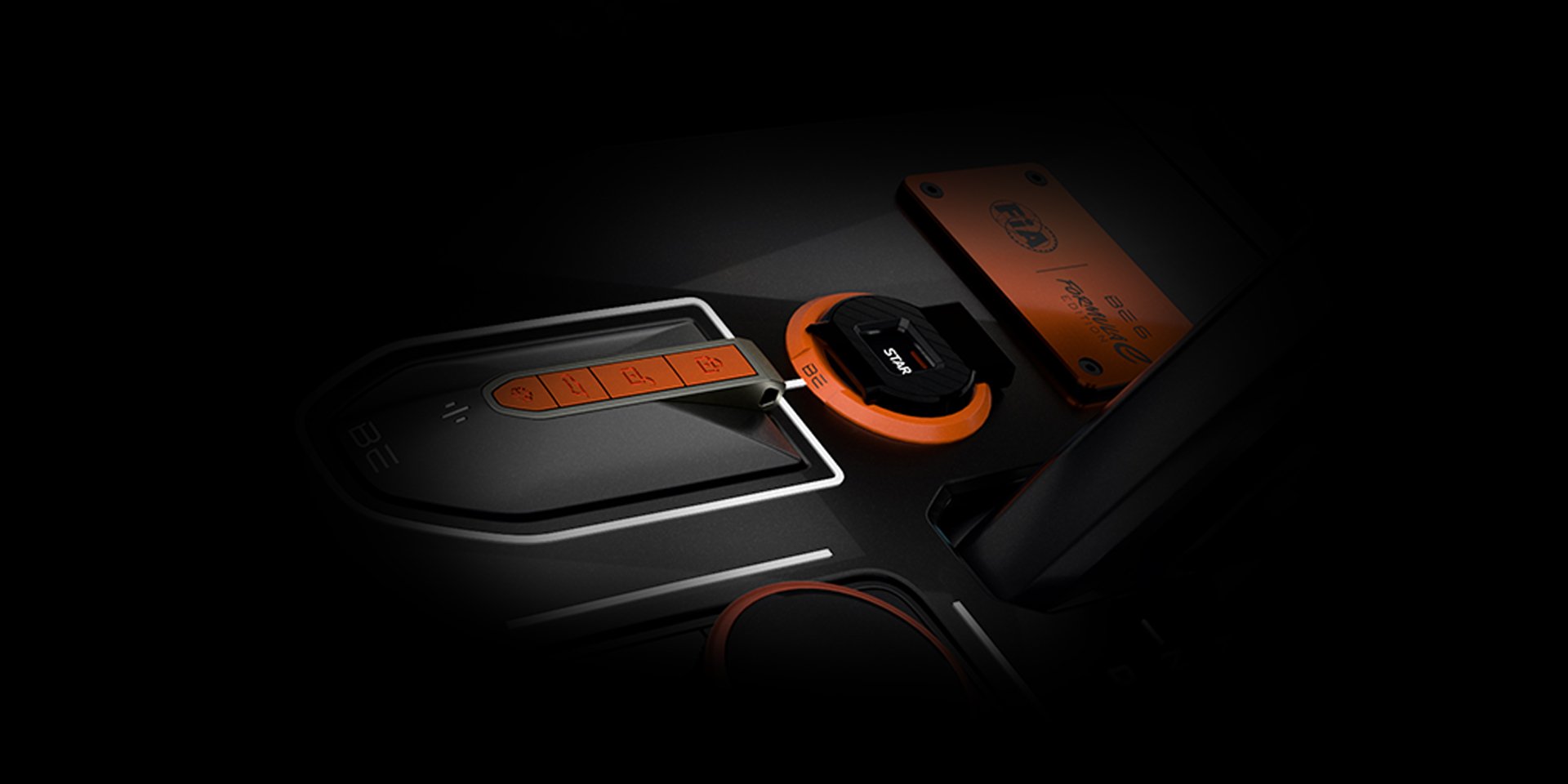 Start Stop button with flip-cap