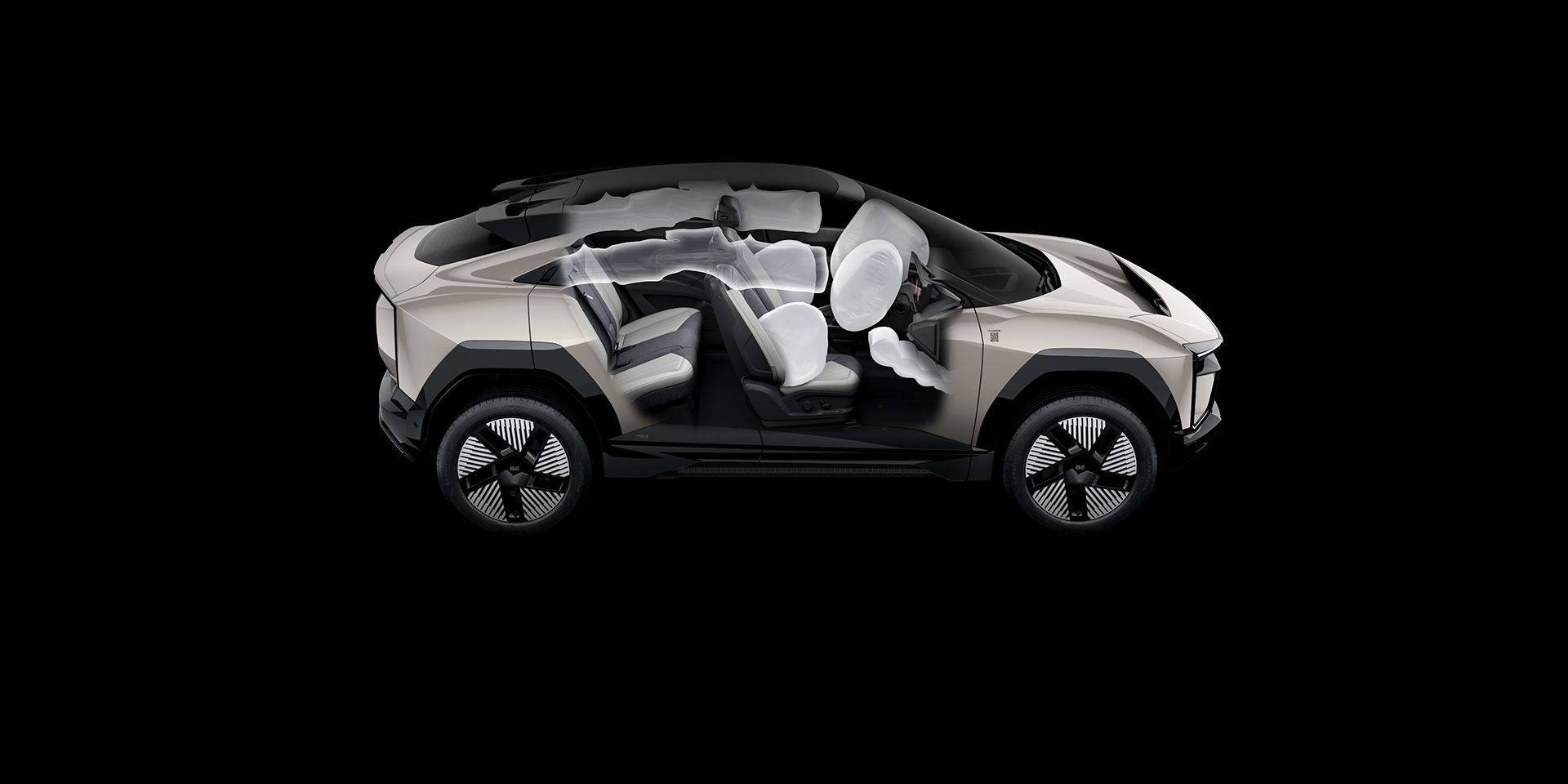 Electric SUV Class Leading Safety Featuring 7 Airbags 